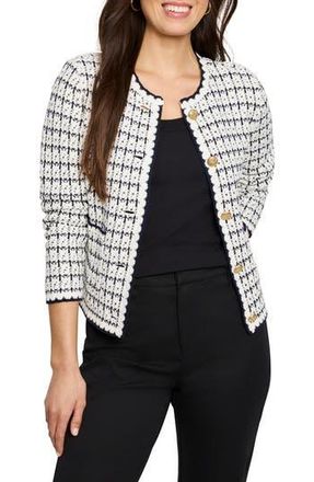 Nic+Zoe Mixed Up Boxy Cardigan in Cream Multi at Nordstrom Rack, Size X-Large