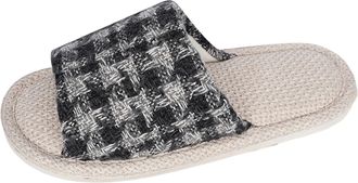 Generic Slippers Women Comfortable Womens Footwear For Home Use Linen Open Toe Clog With Wicking Features Slip Resistant Design All Season Indoor Shoes For He