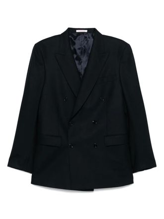 Fursac virgin wool double-breasted blazer - Blue