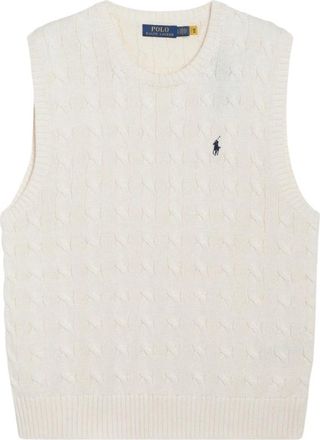 Polo Ralph Lauren Katoenen Vest - Heren - Truien - Beige - Maat: L Katoen