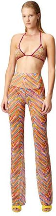 Missoni Straight Trousers In Printed Tulle in Orange Multicoloured at Nordstrom, Size 42