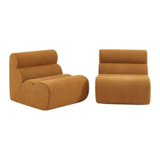 Sweeek Sof&aacute; envasado al vac&iacute;o modular de borreguito texturizado, 2 plazas