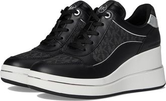 Michael Kors Emmy Wedge Trainer Womens Shoes Black : 8.5 M, Canvas