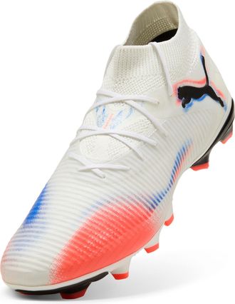 Puma Fussballschuh PUMA FUTURE 8 PRO FG/AG, Gr. 46,5, weiss (puma wei&szlig;, puma schwarz, glowing rot), Synthetik, Schuhe Fussballschuh, f&uuml;r Rasenpl&auml;tze