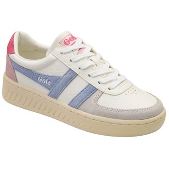 Gola Womens Grandslam Trident Sneakers In White/air/fluro Pink