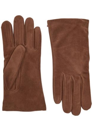 Agnelle Agnelle Ines Cashmere-lined Suede Gloves - Brown - 7 (M)