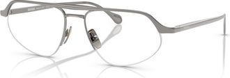 Ferrari 57mm Irregular optical glasses in Silver at Nordstrom
