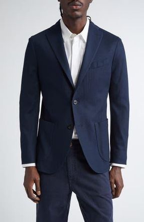 Boglioli K-Jacket Cotton Sport Coat in Navy at Nordstrom Rack, Size 38 Us / 48 Eu