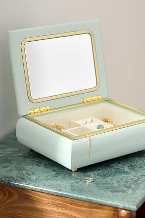 Anthropologie Mulberry Lacquered Jewelry Box