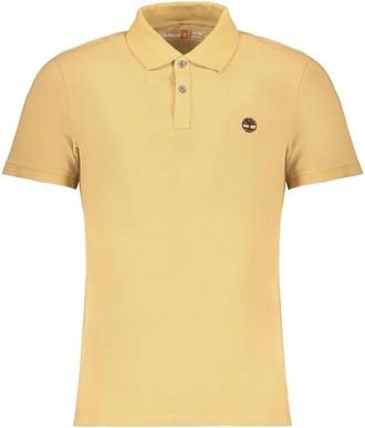 Timberland Klassiek Passend Poloshirt Korte Mouw - Heren - Polos - Beige - S - Katoen - Tops