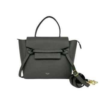 Celine Pre-owned Handbags, female, Gray, Size: ONE SIZE Pre-owned Vintage Handbag