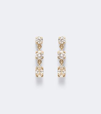 Sophie Bille Brahe Pendientes Amis Ovale de oro de 18 ct con diamantes