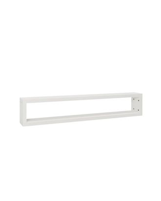 Deco Wood Mueble de tv de madera maciza en tono blanco de 120x30cm