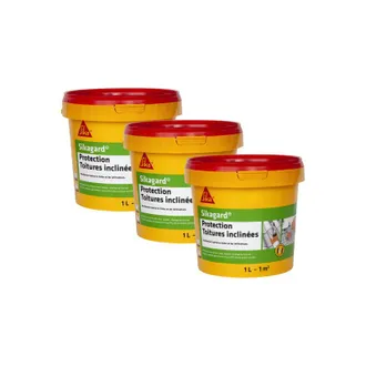 Sika Juego De 3 Pinturas Sika Sika Gard Para La Protecci&oacute;n De Tejados Inclinados - Beige - 3 X 1l