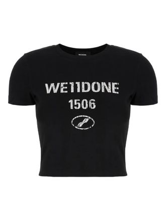 【関税込み】We11done ブラック Neon Logo 半袖Tシャツ We11done Black Neon Logo T-shirt We11done