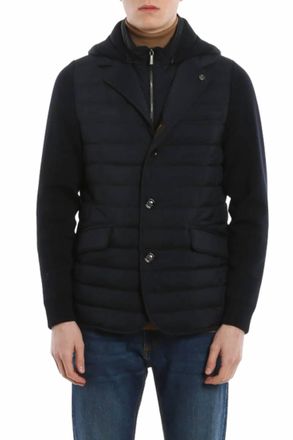 Moorer Spliced Jacket In Nero