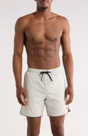 Volcom Piping Swim Trunks in Storm Green at Nordstrom Rack, Size Xx-Large