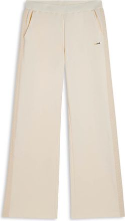 Freddy Pantaloni wide leg in felpa garzata e inserti a trecce