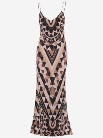 Emilio Pucci Abito lungo in seta Emilio Pucci