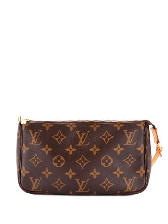 Louis Vuitton Pochette Accessoires canvas clutch met monogram - Bruin