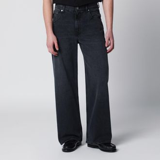 S&eacute;fr Relaxed Cut washed black jeans