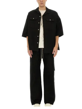 Rick Owens Cotton Shirt - Black