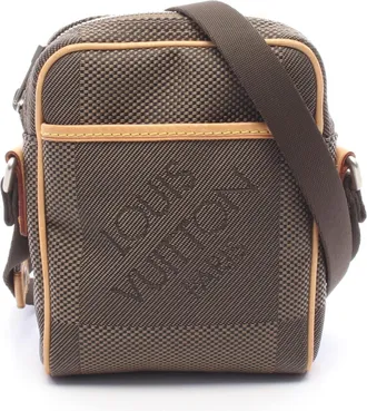 Louis Vuitton Brown Damier Canvas Earth Canvas Leather Handbag Shoulder Bag (Pre-Owned)