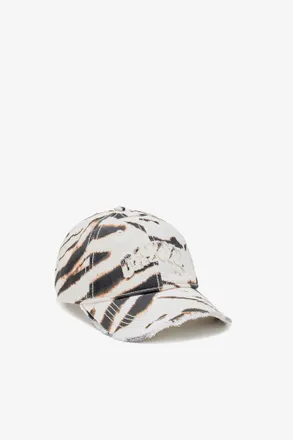 Ganni White Cap in Washed Cotton