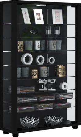 ebuy24 Ebuy24 - Vitrina De Vidrio Vcm De Pie Vitrina De Vidrio Con Vidrio De Seguridad Esg Dimensiones Aprox. Al. 90 X An. 59 X P. 18 Cm Cristal De Pantalla 