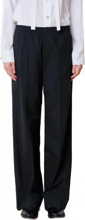 WE-AR4 Prep Relaxed Trouser In Black Pinstripe