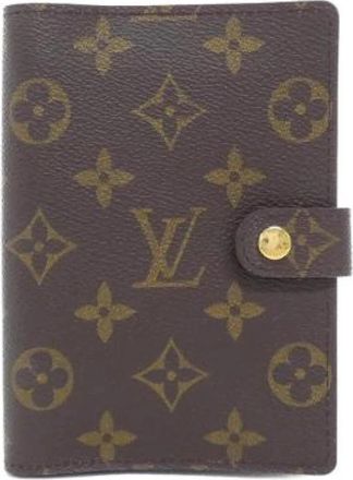 Louis Vuitton Pre-owned Monogram Agenda - Dames - Vintage Accessoires - Bruin - ONE Size - Vintage