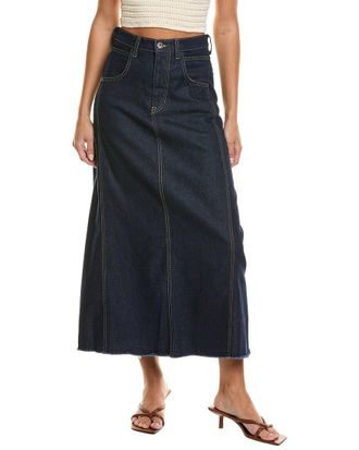 Johnny Was La Siene Denim Maxi Skirt