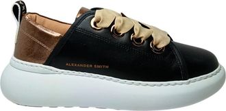 Alexander Smith Pelle Sneaker - Dames - Sneakers - Zwart - 39 EU - Schoenen