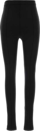 Jil Sander Womens Virgin Wool Stretch Trousers Black Elastane