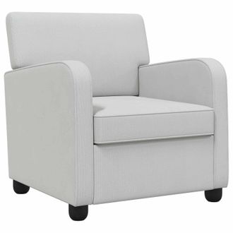 vidaXL Poltrona Grigio Chiaro Velluto Vidaxl