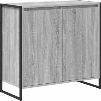 vidaXL Armario Auxiliar Sonoma Gris 79 X 36 X 75 Cm Vidaxl