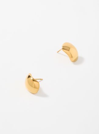 Simons Womens Oval dome earrings