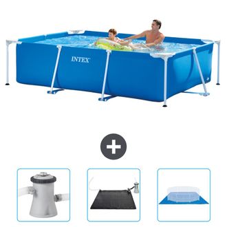 Intex Piscina Con Estructura Rectangular - 260x160x65 Cm - 6-piezas Scb79