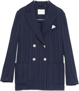 Circolo 1901 Double-Breasted Blazer - Dames - Blazers - Blauw - L - Jassen