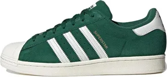 adidas Originals Superstar Shoes Dark Green White Gold Metallic IE4605