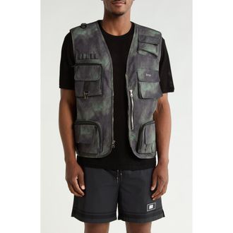 Rta Ibra Utility Vest in Green Marble at Nordstrom Rack, Size Xx-Large