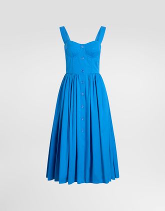 Dolce & Gabbana Cotton Dress - Woman Dresses Azure 36