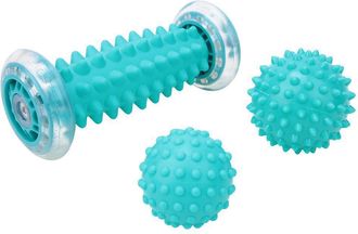 OEM Pelotas De Masaje, Ruedas De Masaje, Ruedas De Masaje De Pies Y 2 Bolas De Reflejo Para Fascitis Plantar, Columna Cervical, Espalda, Caderas, Hombros,