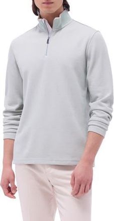 Bugatchi Quarter Zip Performance Pullover in Mint at Nordstrom Rack, Size Xx-Large