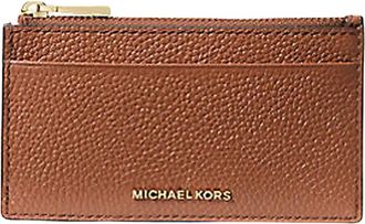 Michael Kors Compacte Jet Set Cardholder - Dames - Portefeuilles - Bruin - ONE Size - Leer - Accessoires