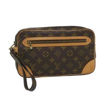 Louis Vuitton Pre-owned Clutches, female, Brown, Size: ONE SIZE Pre-owned Monogram Canvas Clutch