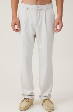 Cotton On Mens Relaxed Pleated Pant in Washed Stone at Nordstrom, Size 28