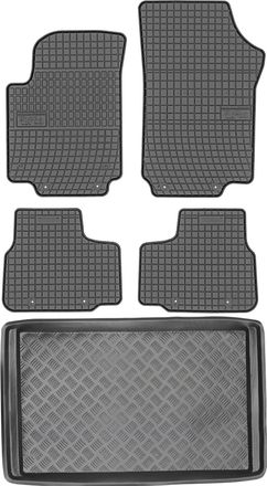 OEM Juego De Alfombrillas De Goma Para Coche Y Alfombrilla Para Maletero Del Seat Mii Hatchback (2011-2019)