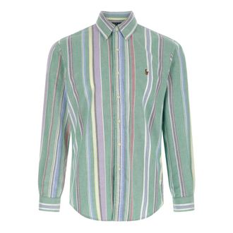 Polo Ralph Lauren Casual Shirts, male, Multicolor, L, Custom Fit Striped Oxford Shirt