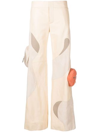 Off-white Pantaloni Candle Edge - Toni neutri